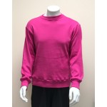 Mens Rib Crew Hot Pink